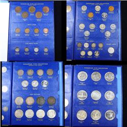 Complete Canadian Type Set Colletion Book 56 coins