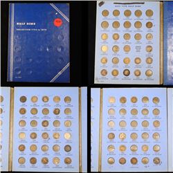 ***Auction Highlight*** Partial Half Dime Book 1829-1873 46 Coins (fc)