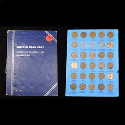 Complete Lincoln Cent Page 1941-1950 30 coins