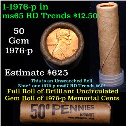 Shotgun Lincoln 1c roll, 1976-p 50 pcs Brandt Wrapper