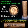 Image 1 : Shotgun Lincoln 1c roll, 1959-d 50 pcs Brandt Wrapper