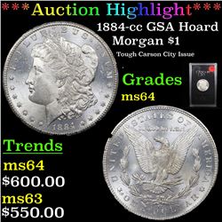 ***Auction Highlight*** 1884-cc GSA Holder Morgan Dollar $1 Grades Choice Unc (fc)