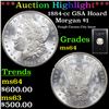 Image 1 : ***Auction Highlight*** 1884-cc GSA Holder Morgan Dollar $1 Grades Choice Unc (fc)