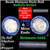 Image 1 : Buffalo Nickel Shotgun Roll in Old Bank Style 'Bell Telephone' Wrapper 1920 & d Mint Ends Grades
