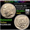 Image 1 : ***Auction Highlight*** PCGS No Date-D Mint Error Struck On 5c Kennedy Half Dollar 50c Graded ms61 B