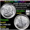 Image 1 : ***Auction Highlight*** 1936 Cleveland Old Commem Half Dollar 50c Graded ms66+ By SEGS (fc)