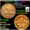 Image 1 : ***Auction Highlight*** 1858 LL Flying Eagle Cent 1c Graded ms63 Details By SEGS (fc)