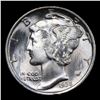 Image 2 : ***Auction Highlight*** 1935-p TOP POP Mercury Dime 10c Graded ms68 By SEGS (fc)