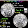 Image 1 : ***Auction Highlight*** 1882-o Morgan Dollar $1 Graded ms65+ By SEGS (fc)