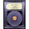 Image 4 : ***Auction Highlight*** 1854-s Gold Dollar $1 Graded Choice Unc By USCG (fc)