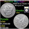 Image 1 : ***Auction Highlight*** 1893/3-cc Vam 4 Morgan Dollar $1 Graded vf+ By USCG (fc)