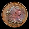 Image 2 : ***Auction Highlight*** 1804 C-8 Draped Bust Half Cent 1/2c Graded Select AU By USCG (fc)