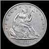 Image 2 : ***Auction Highlight*** 1857-o Seated Half Dollar 50c Graded Choice AU/BU Slider+ By USCG (fc)