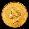 Image 2 : ***Auction Highlight*** 1855-p Gold Dollar $1 Graded Select+ Unc By USCG (fc)
