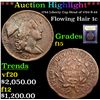 ***Auction Highlight*** 1794 Liberty Cap Head of 1794 S-44 Flowing Hair large cent 1c Graded f+ By U