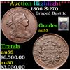 Image 1 : ***Auction Highlight*** 1806 S-270 Draped Bust Large Cent 1c Graded Select AU By USCG (fc)
