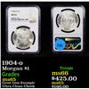 Image 1 : NGC 1904-o Morgan Dollar $1 Graded ms65 By NGC