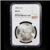 Image 2 : NGC 1904-o Morgan Dollar $1 Graded ms65 By NGC