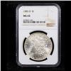 Image 2 : NGC 1885-o Morgan Dollar $1 Graded ms65 By NGC