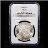 Image 2 : NGC 1880-s Morgan Dollar $1 Graded ms64 By NGC