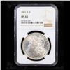 Image 2 : NGC 1881-s Morgan Dollar $1 Graded ms65 By NGC
