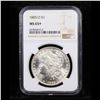 Image 2 : NGC 1885-o Morgan Dollar $1 Graded ms65+ By NGC