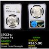Image 1 : NGC 1923-p Peace Dollar $1 Graded ms65 By NGC