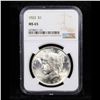 Image 2 : NGC 1923-p Peace Dollar $1 Graded ms65 By NGC