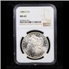 Image 2 : NGC 1880-s Morgan Dollar $1 Graded ms65 By NGC
