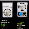 Image 1 : NGC 1898-o Morgan Dollar $1 Graded ms65 By NGC