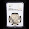 Image 2 : NGC 1884-o Morgan Dollar $1 Graded ms65 By NGC