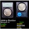 Image 1 : PCGS 1896-p Rattler Morgan Dollar $1 Graded ms63 By PCGS