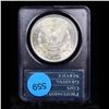Image 3 : PCGS 1896-p Rattler Morgan Dollar $1 Graded ms63 By PCGS