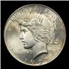 Image 2 : 1925-p Peace Dollar $1 Graded ms66 By SEGS