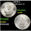 Image 1 : 1879-s Morgan Dollar $1 Graded ms66 By SEGS