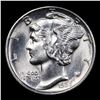 Image 2 : 1936-p Mercury Dime 10c Grades GEM Unc