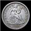 Image 2 : 1858-p Seated Liberty Dime 10c Grades AU Details