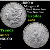 Image 1 : 1880-o Morgan Dollar $1 Grades Choice AU/BU Slider