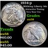 Image 1 : 1939-p Walking Liberty Half Dollar 50c Grades Choice AU/BU Slider