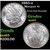 Image 1 : 1885-o Morgan Dollar $1 Grades GEM Unc