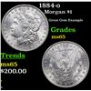 Image 1 : 1884-o Morgan Dollar $1 Grades GEM Unc