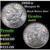 Image 1 : 1880-o Morgan Dollar $1 Grades Select Unc