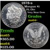 Image 1 : 1878-s Morgan Dollar $1 Grades Choice+ Unc