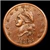 Image 2 : 1863/6 Evil Liberty Cap F-1/131a RPD Civil War Token 1c Grades vf++