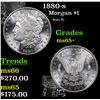 Image 1 : 1880-s Morgan Dollar $1 Grades GEM+ Unc