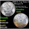 Image 1 : 1887/1--7-p Vam 3 Morgan Dollar $1 Grades Choice Unc