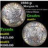 Image 1 : 1886-p Morgan Dollar $1 Grades GEM+ Unc