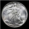 Image 2 : 1943-p Walking Liberty Half Dollar 50c Grades Choice Unc