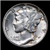 Image 2 : 1944-p Mercury Dime 10c Grades Choice Unc