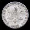 Image 2 : 1853 Three Cent Silver 3cs Grades vf++
